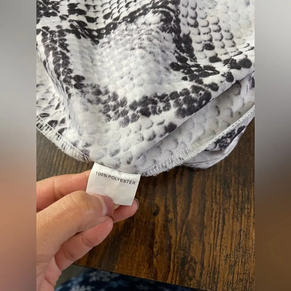 polly snake print one shoulder bodysuit - Picture 12 of 12